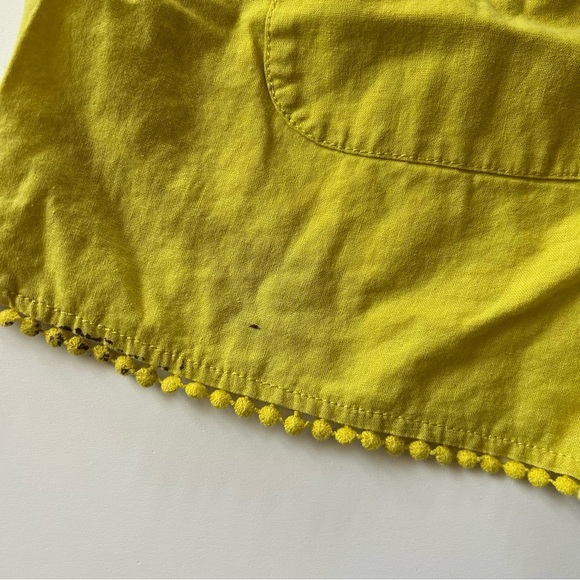 Loft Yellow Summer Drawstring Shorts with Hem Detail - small - Picture 7 of 12